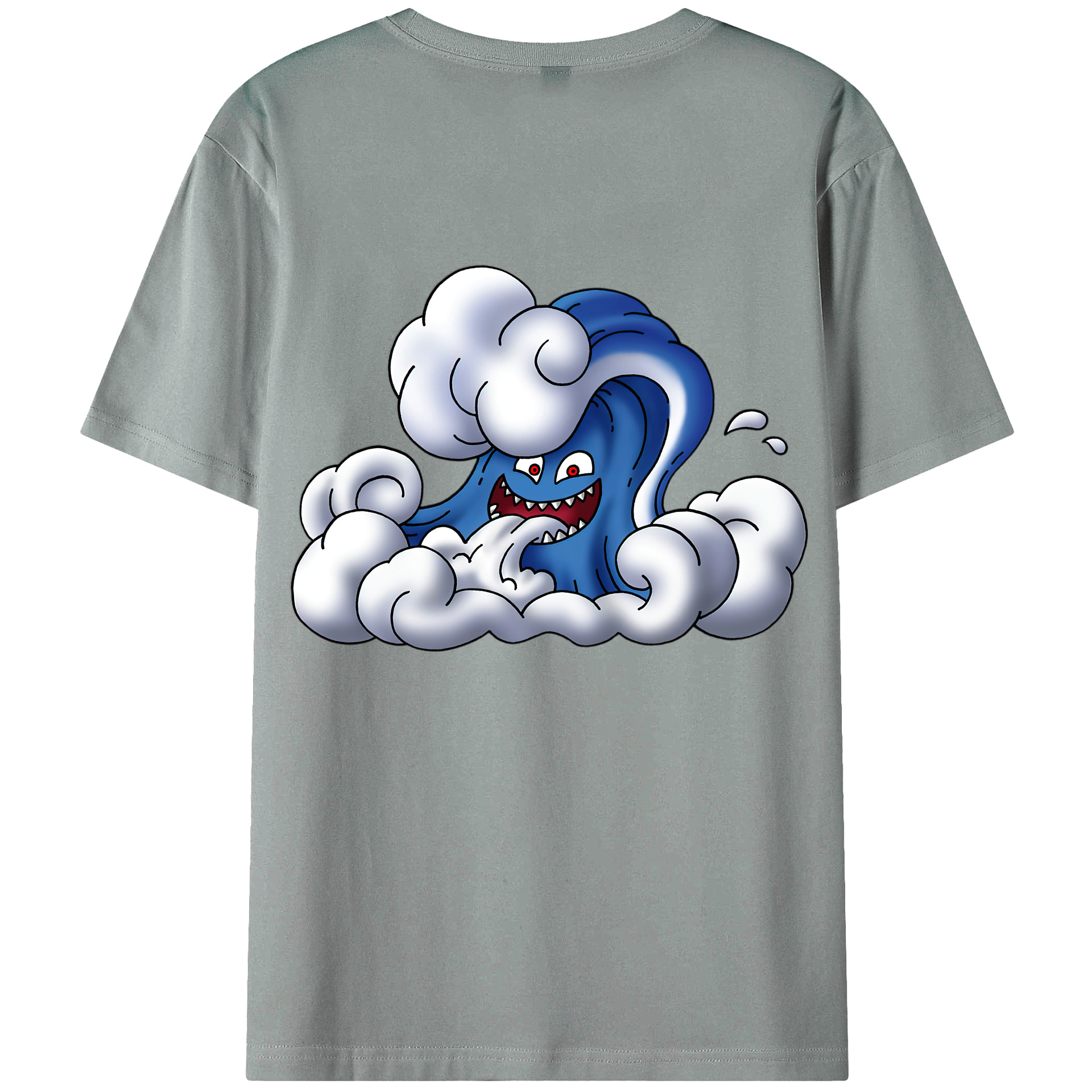 （画像用） ドラゴンクエスト Doragon Kuesuto Dragon Quest 綿100％ メンズ半袖Tシャツ（バックプリント） 通気性